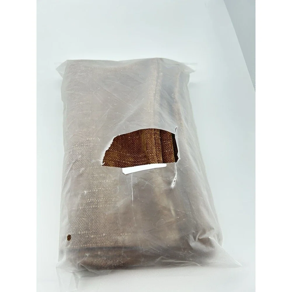 Foindtower Throw Pillow Covers (Set of 2) 20x20 Brown Textured Cushion Cases New